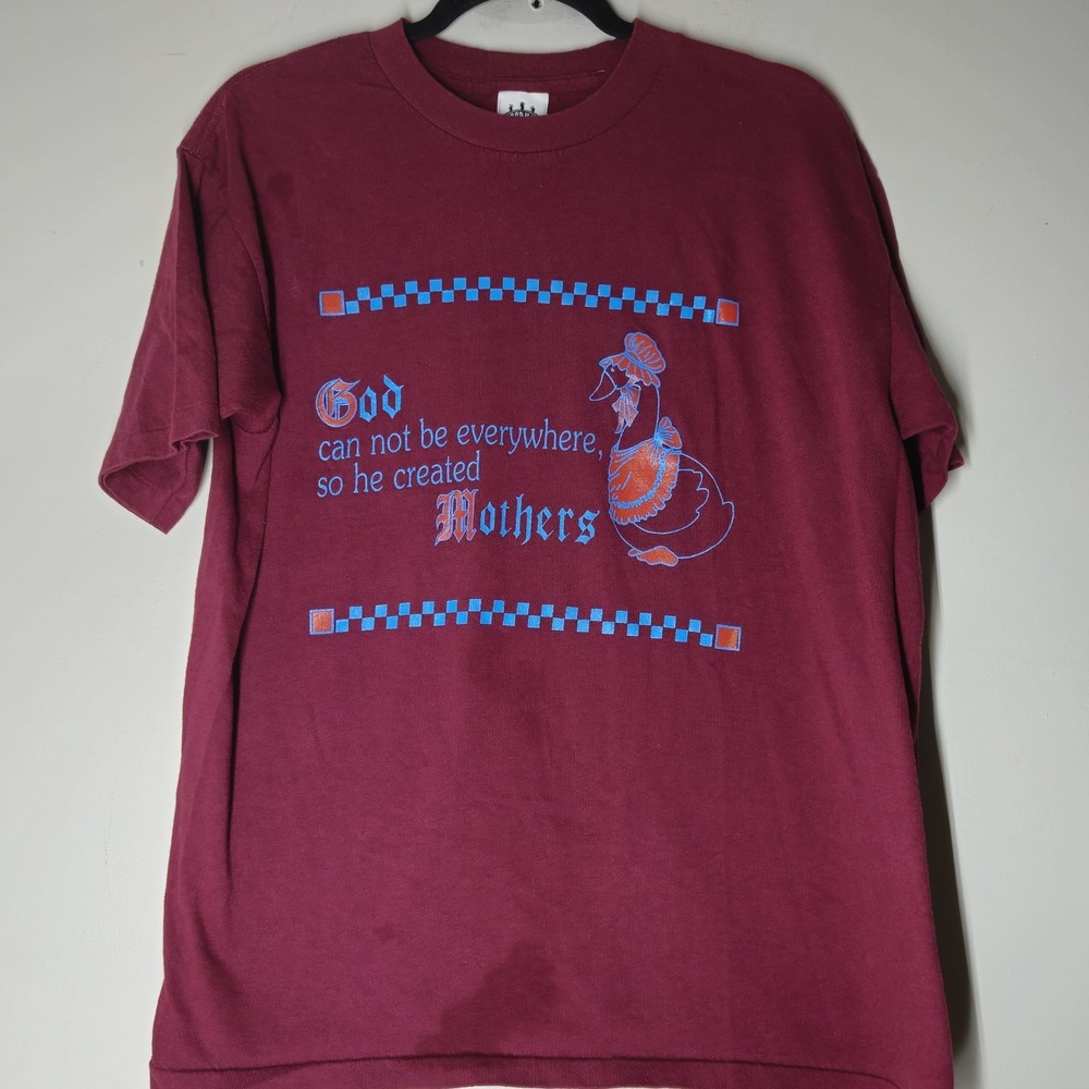 Vintage Top Dawg God T-Shirt Large Single Stitch Mothers Duck Religion 1990s